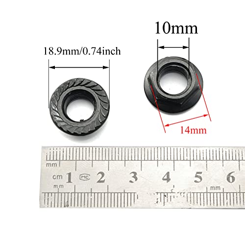 4pcs 14mm Crank Arm Nut M10 Bicycle Bottom Bracket Cotterless Crank Axle Threaded Nut