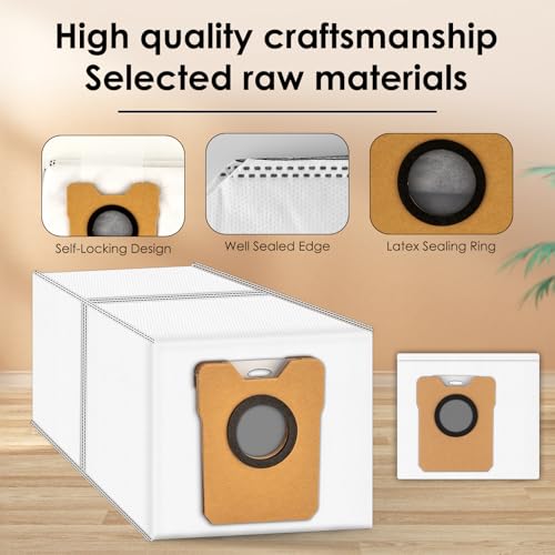 Replacement Dust Bags for Eufy Omni C20/C10 Robot Vacuum - 6 Pack