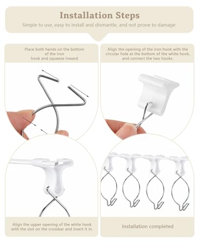 15 Pack Ceiling Hooks and Clips for Drop Ceilings - Durable & Versatile