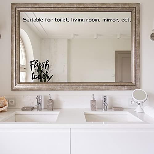 Funny Toilet Seat Sticker Decals - 2 Pack PVC Bathroom Decor