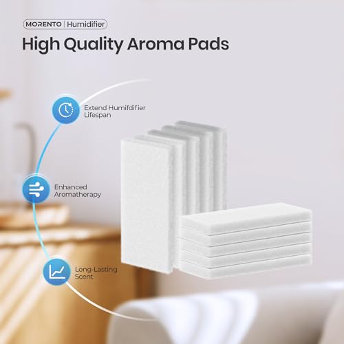 MORENTO Humidifier Replacement Filters & Aroma Pads - 10 Pack
