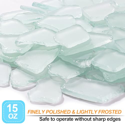 Keedolla Frosted Sea Glass Pieces - Decorative Craft Vase Filler