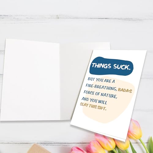 Funny Encouragement Card for Men & Women - Get Well Soon Gift