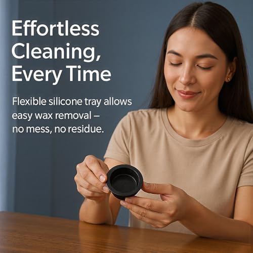 Leyoue Reusable Silicone Wax Melt Warmer Liners - 2 Pack Heat-Resistant Dish