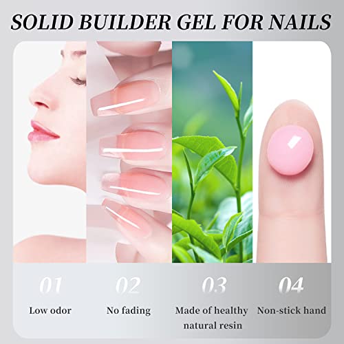 AIJIMEI Solid Nail Extension Builder Gel Non-Stick Hand 3D Sculpting Hard Gel