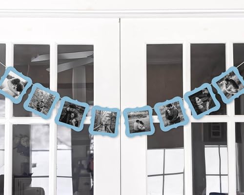 Something Blue Bridal Shower Photo Banner - Pre-Strung Decor