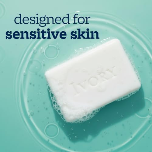Ivory Sensitive Skin Fragrance Free Bar Soap 3.17 oz 3 Count
