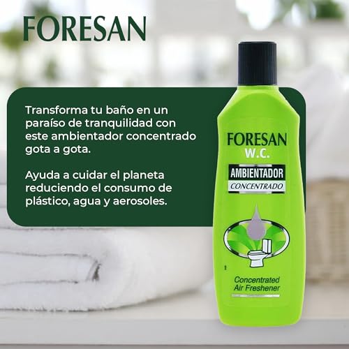 Foresan W.C. Concentrated Air Freshener - Long-Lasting Toilet Deodorizer 125ml