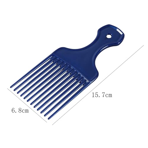 BWESOO Blue Salon Hair Pick Comb for Curly Hair and Precise Parting