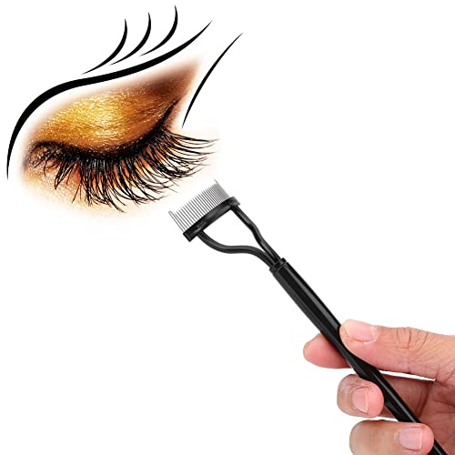 Yinhing Eyelash Comb and Eyebrow Brush with Stainless Steel Needles