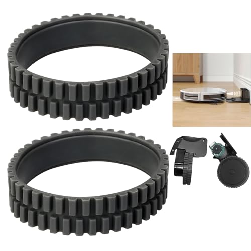 2PCS Anti-Slip Rubber Tire Skins for Eufy RoboVac 11S 15T 30 30C 15C