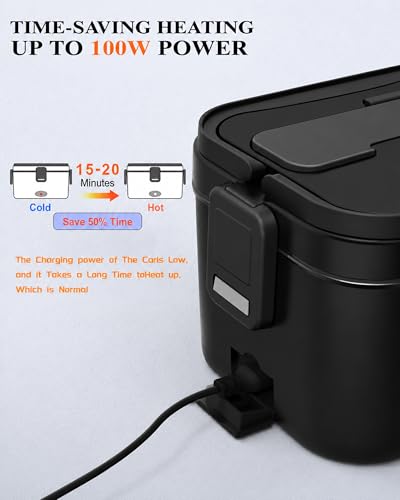 Budth Electric Lunch Box Power Cord - 12V/24V Car & 110V Home Use