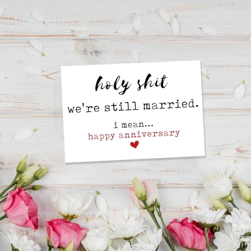 Funny Anniversary Card for Him/Her - Snarky Wedding Humor