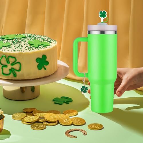 Clover Straw Cover Caps for Stanley 8MM Straws - 3 Pack with Chains