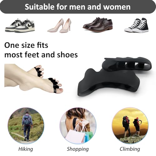 SUNFATT Gel Toe Separators and Bunion Corrector Spacers for Pain Relief