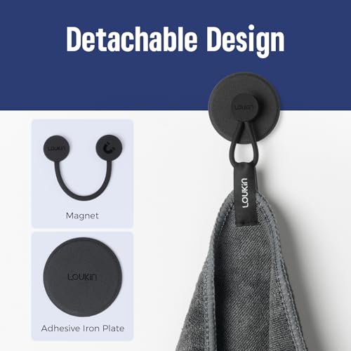 loukin Magnetic Dry Erase Cloth - 12x12 Microfiber Cleaning Cloth (Grey)