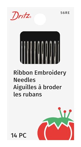 Dritz Ribbon Embroidery Needles Assorted Sizes 14-Count