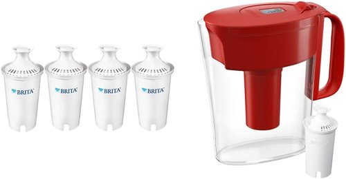 Brita Water Pitcher | Filter Bundle for Pure, Great-Tasting Water - 10-Cup Capacity