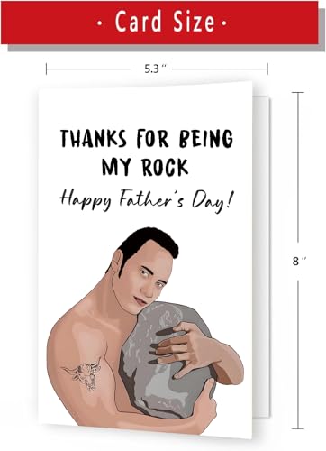 Funny Father's Day Card for Dad - Cute Thank You Gift from Kids