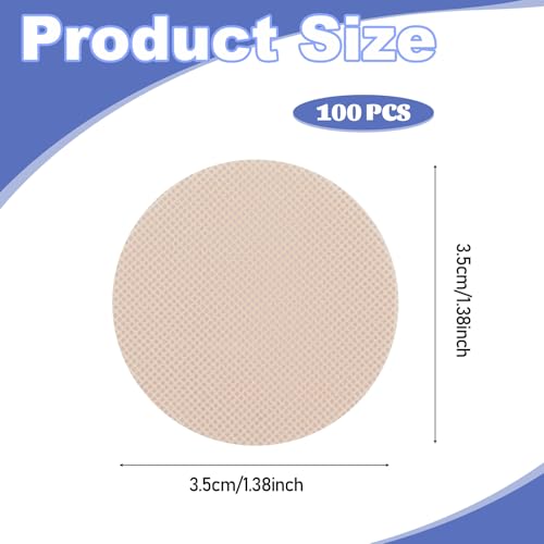 100 Pcs Disposable Nipple Covers for Men, Anti Chafing Running Nipple Patches Breathable No-Show Nipple Protector Tape for Runners Sports Gym