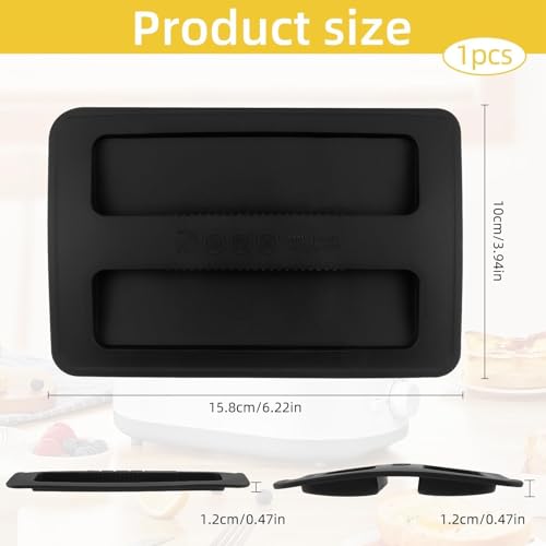 Silicone Toaster Cover | Durable Black Lid for Bread Machines
