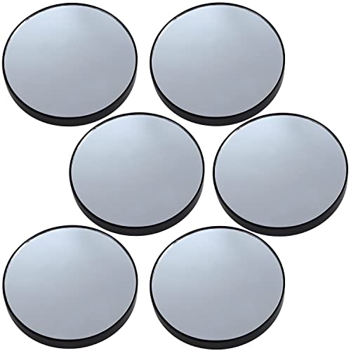 Iconikal 10x Magnifying Makeup Mirror with Suction Cups 3 Inch 6-Pack