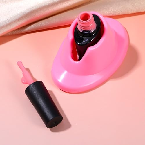 YUXIANLB Soft Rubber Nail Polish Bottle Holder Spill-Proof Stand