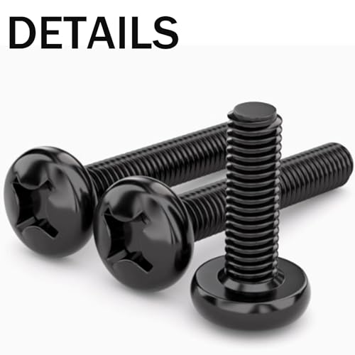 M4 12mm TV/Monitor Wall Mount Screws - VESA Compatible Pack of 8