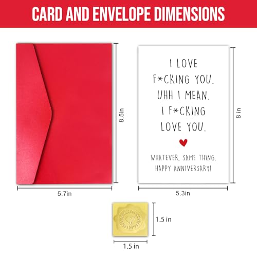 Funny Anniversary Card for Husband & Wife - Hilarious Adult Humor