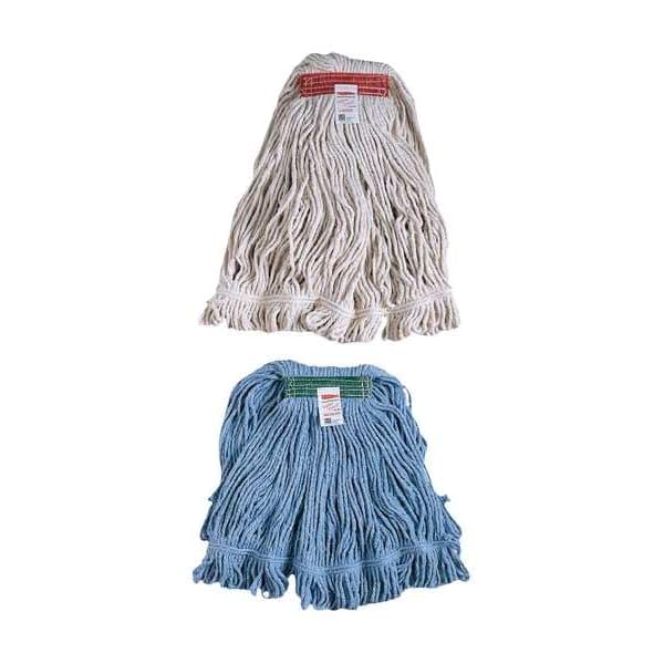 Rubbermaid Commercial Super Stitch Mop Head 20oz Red 1-Inch Band for Industrial Cleaning