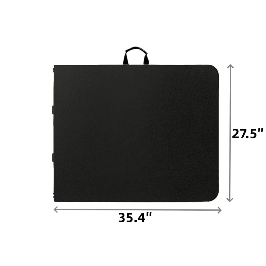 Vampire Killer Folding Table 6ft Foldable Table with Built in Handle & Steel Legs / 6FT Heavy Duty Folding Portable,Perfect for Party, Dining Indoor/Outdoor Events, Tailgating & Backyard BBQ, Black
