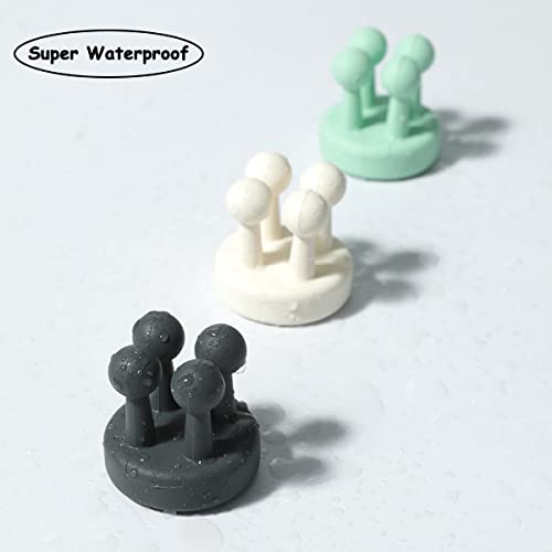 Silicone Toothbrush Holders - Waterproof & Multi-Functional Hooks