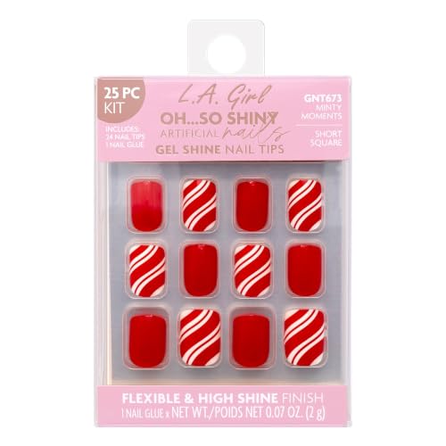 L.A. Girl Oh So Shiny Artificial Nail Tips Kit - Minty Moments