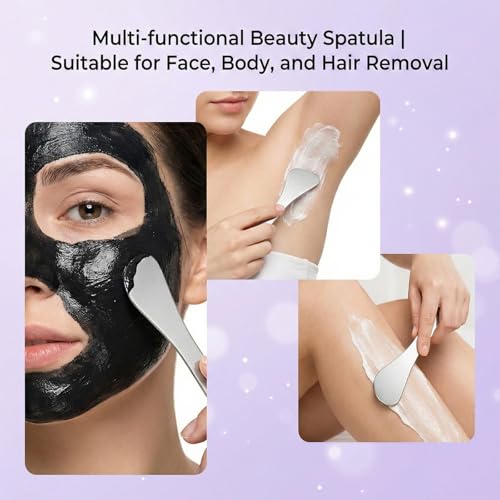 5 Pcs Stainless Steel Cosmetic Spatula Mini Makeup Scoop Applicator