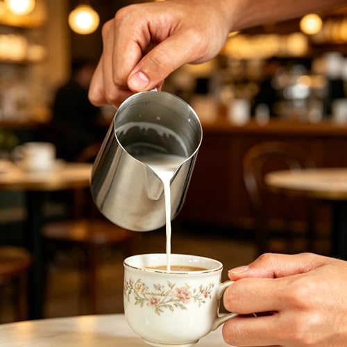 Stainless Steel Coffee Milk Pitcher 350ml for Latte Art