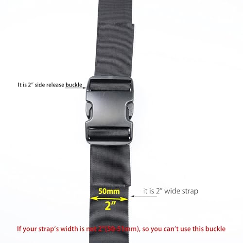 Heavy Duty Plastic Side Release Buckles & Strap Clips Replacement