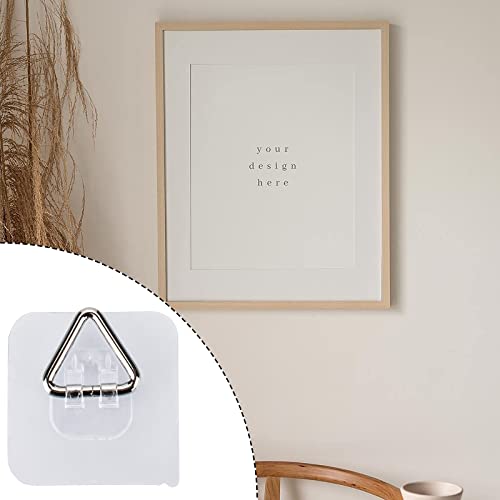 AccEncyc Adhesive Plate Hangers for Wall - 20 Pack Vertical Display Holders