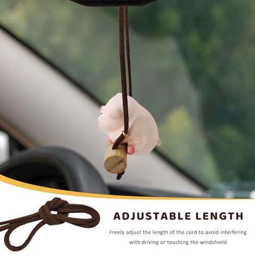 Cute Cow Rearview Mirror Hanging Ornament for Cars & SUVs