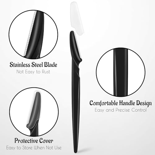 16 Pcs Eyebrow Razors and Dermaplaning Facial Hair Removal Tools