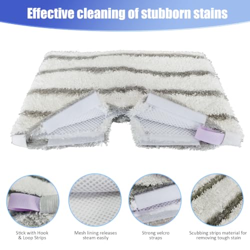 Microfiber Steam Mop Pads for Shark S3500 Series - Durable & Reusable