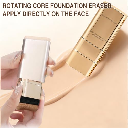 Dual-Ended Concealer Foundation Stick 3-in-1 Makeup Stick #03 Pinkish Beige 2PCS