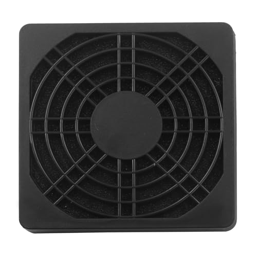 Hitefu 80mm Black Cooling Fan Filters - 4 Pack Dustproof Mesh