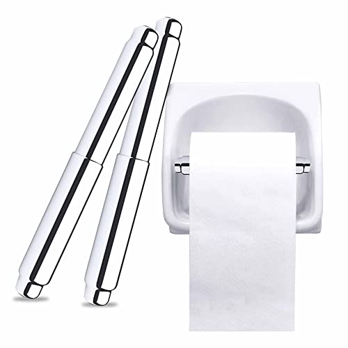 Stainless Steel Toilet Paper Roller - Chrome Plated, Set of 2