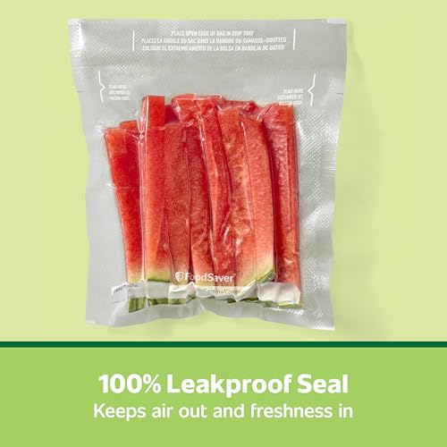 FoodSaver Pint Pre-Cut Vacuum Seal Bags - 27 Pack, Easy Tear-to-Open