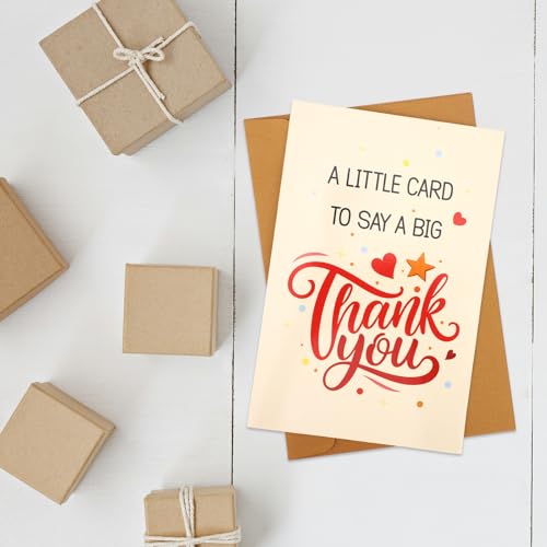 XIHIRCD Funny Thank You Card with Envelope - Creative Appreciation Gift