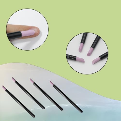 Pumice Stone Cuticle Pusher Nail File 10pcs Black Manicure Tool Set