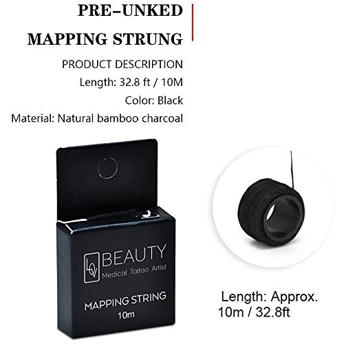 BOLUOYIN Pre-Inked Brow Mapping String for Microblading & PMU