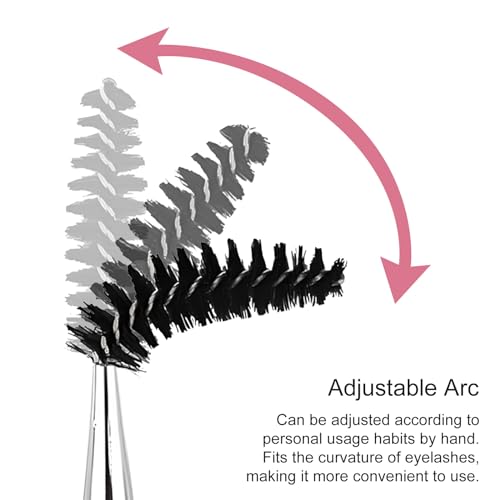 Kootinn Portable Mascara and Eyelash Brush Set with Caps