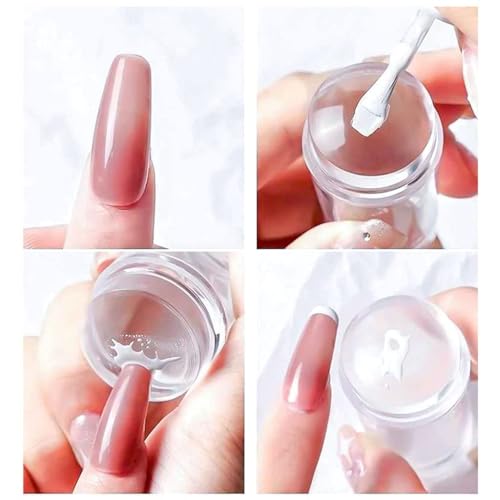 Clear Jelly Nail Stamper Set with Scraper and Stamping Plates