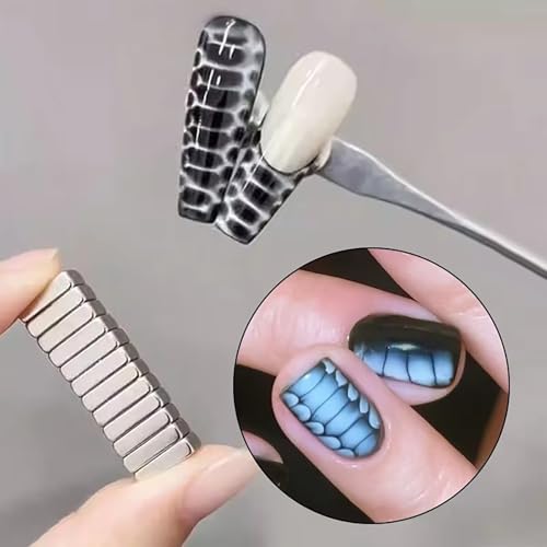 12-Piece Cat Eye Nail Magnet Set for Gel Polish Nail Art Design Tools